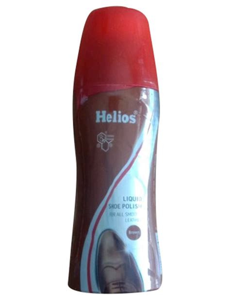 Leather Shoes Brown Helios Liquid Shoe Polish Packaging Type Bottle