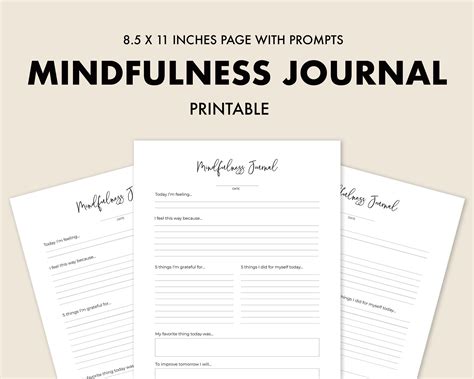 Mindful Journal Template