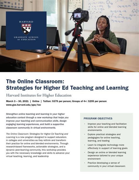 The Online Classroom Strategies For Higher Ed Teaching And Learning By Professional Education