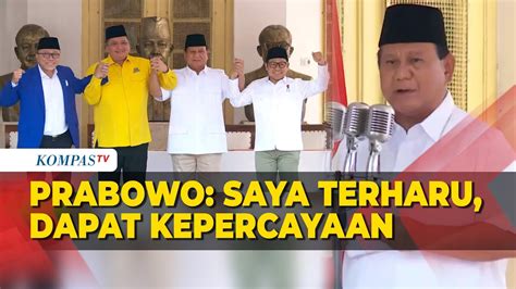 Full Keterangan Prabowo Usai Didukung Pan Golkar Dan Pkb Saya