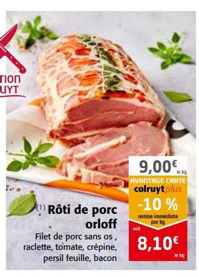 Promo R Ti De Porc Orloff Chez Colruyt Icatalogue Fr