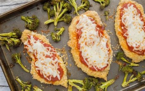 Sheet Pan Chicken Parmesan With Broccoli United Dairy Industry Of Michigan