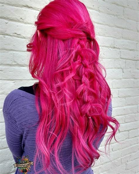 Manic Panic Hot Hot Pink Pinkaesthetic Hair Mermaid Colour On Dark