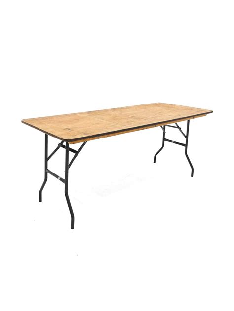 Folding Trestle Table 6ft X 2ft 6 Blacks Event Furniture