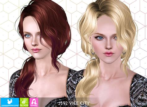 Curly Hairstyle Newsea Nightwish Hair Retextured By Jenni Sims Sims