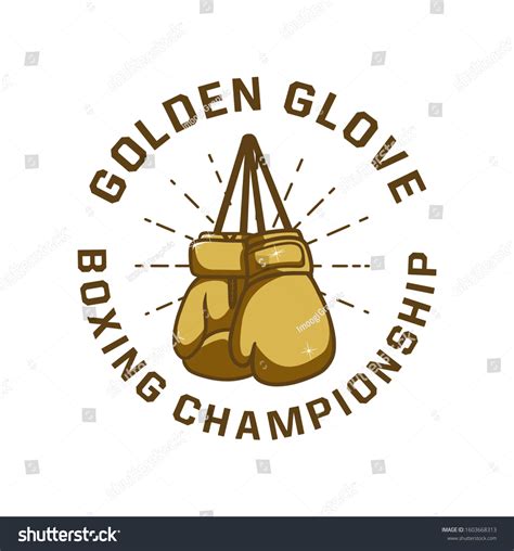 Boxing Design T Shirt Golden Gloves Stock Vector (Royalty Free ...