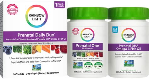 Buy Rainbow Light Prenatal Daily Duo Prenatal One Multivitamin