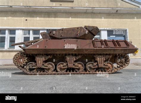 Tanks And Armoured Vehicles At A Museum In Saumur Loire Valley France