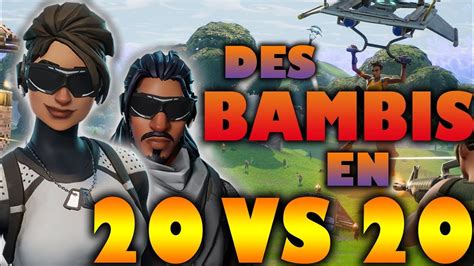 Des Bambis En 20vs20 Fortnite Battle Royale Funny Highlights Fr Youtube