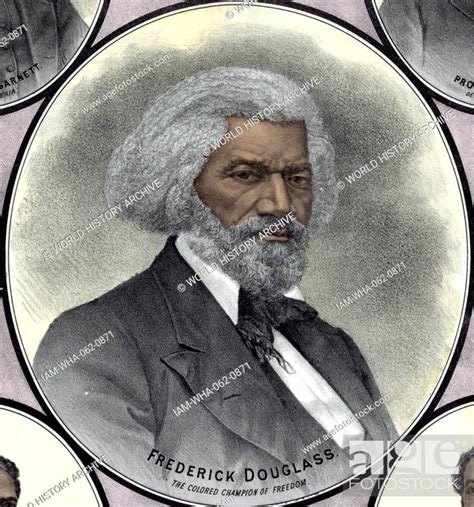 Frederick Douglass Born Frederick Augustus Washington Bailey C Stock