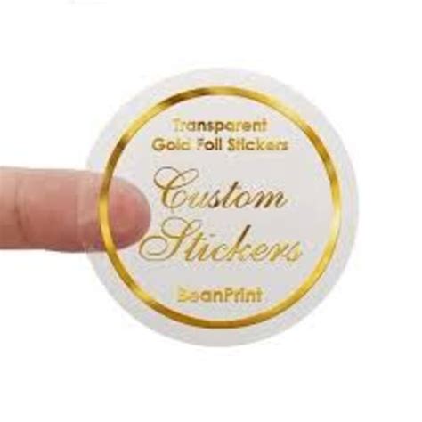 Standard Custom Mized Gold Foil Sticker Printing At 0 45 Piece In