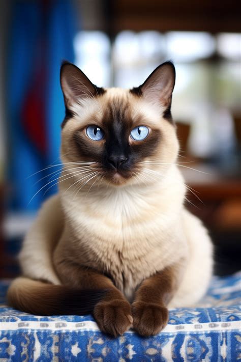 Timeless Elegance Siamese Cat Amid Vintage Decor In 2024 Katten