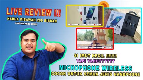 Review Jujur Microphone Wireless Lavalier Tanpa Editing Asli Suaranya