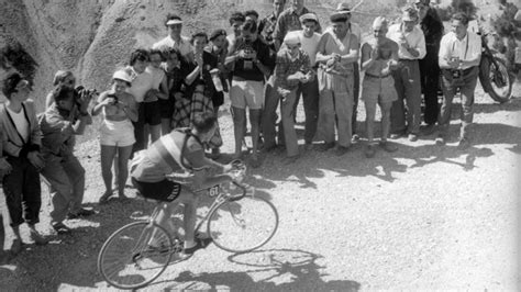 Fausto Coppi Filming Louison Bobet Tour De France 1953 PelotonTales