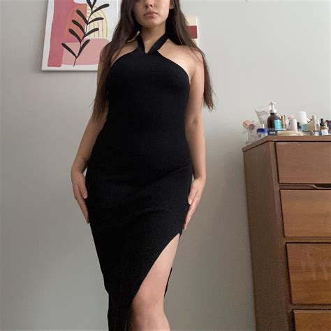 Aritzia Wilfred Cayenne Halter Dress Worn Once Depop