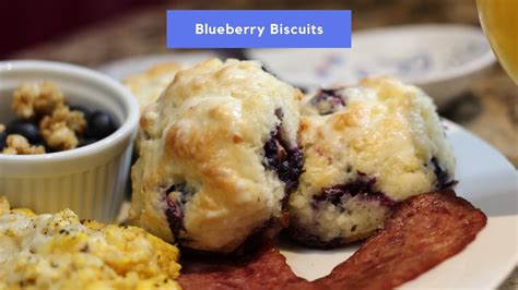 Homemade Easy BUTTERMILK BLUEBERRY BISCUITS Lemon Glaze YouTube