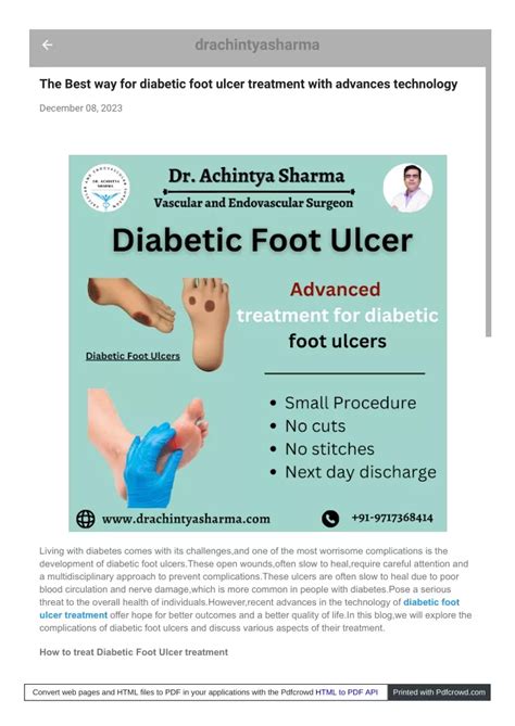 Ppt Top Ways To Ultimate Diabetic Ulcer Treatment Medication