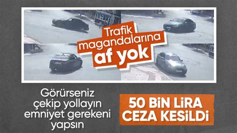 Mersin de drift atan sürücüye 50 bin TL ceza kesildi