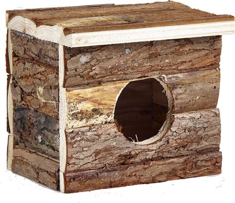 Pet Ting Hamster Wooden House Box Cage Natural Living Home For Mice