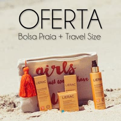 Amostras E Passatempos Oferta De Bolsa Travel Size Lierac By Skin