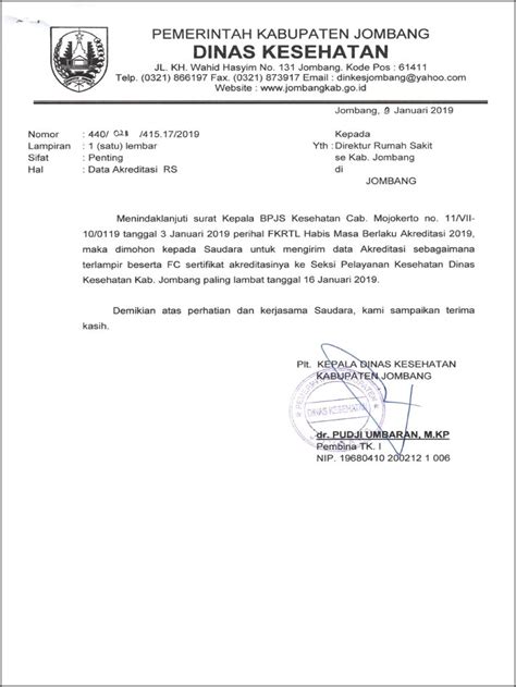 Contoh Surat Permohonan Permintaan Data Ke Rumah Sakit Surat Lamaran