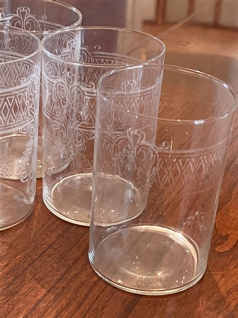 Antique Etched Drinking Glasses Historic Glasshouse Forum