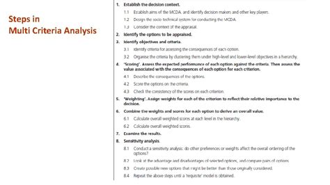 Introduction To Multi Criteria Analysis Mca Multi Criteria