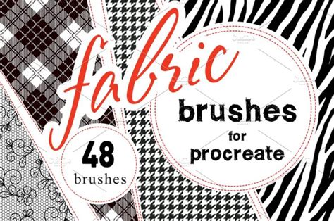 15 Fabric Brushes Abr Photoshop Procreate Download Graphic Cloud