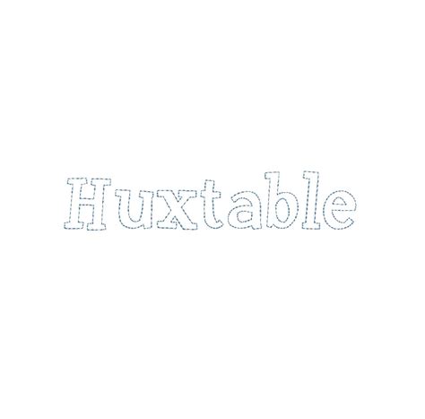 Huxtable Bean Stitch Outline ESA Font