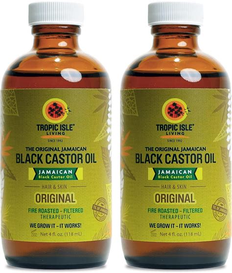 Amazon Tropic Isle Living Jamaican Black Castor Oil Oz Pack Of