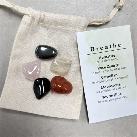 Breathe Sets - Tumbled Stones x5 - Chakra Wholesale