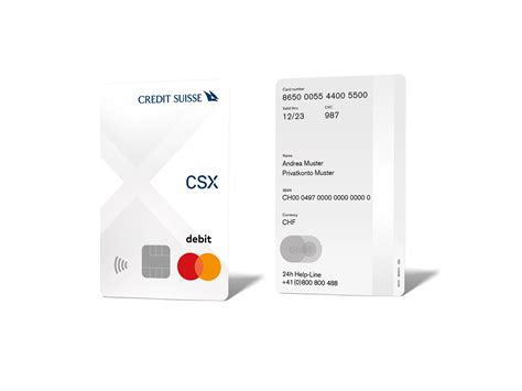 Csx White Debit Mastercard Credit Suisse