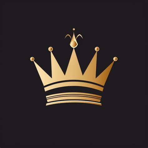 A gold crown with gold trim and a gold crown | Premium AI-generated image