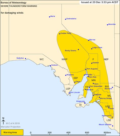 Sa Severe Thunderstorm Warning Damaging Winds Au Alert