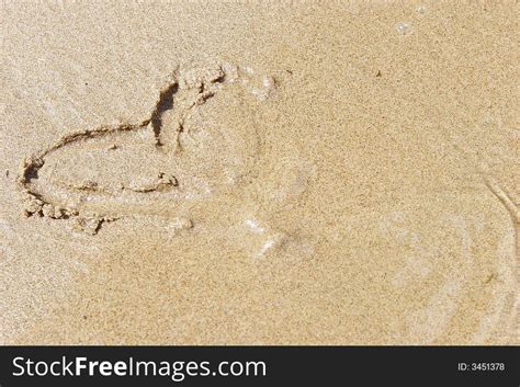 Heart Sand Background Free Stock Photos Stockfreeimages