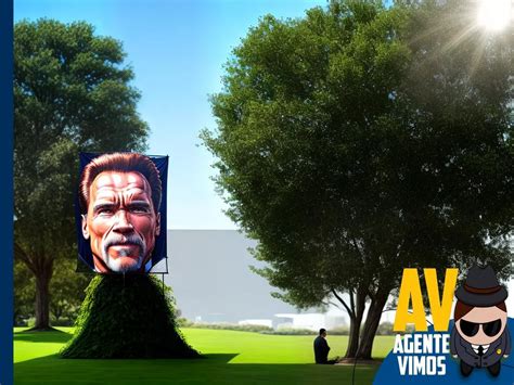 ARNOLD SCHWARZENEGGER SE ESCONDE EM ÁRVORE PARA PEGAR COLEGAS DE SÉRIE