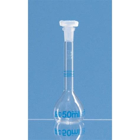 Volumetric Flasks Blaubrand Marks Class A Pp Stopper Bue Printing