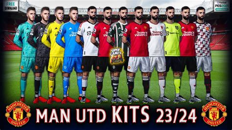 PES 2021 Manchester United New Update Kits 23 24 Sider أحدث أطقم