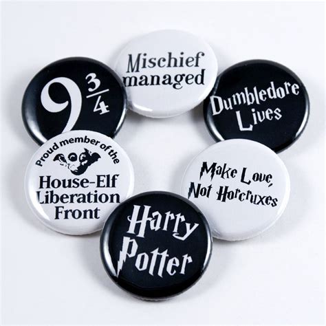 Harry Potter Pinback Buttons Harry Potter Halloween Harry Potter Pin