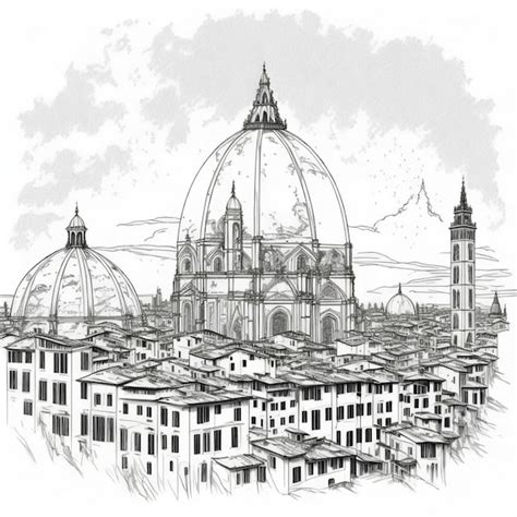 Premium Ai Image Florence Italy Cityscape With Dome