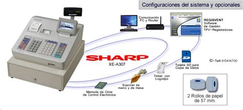 Caja Registradora Modelo SHARP XE A307 SHARP