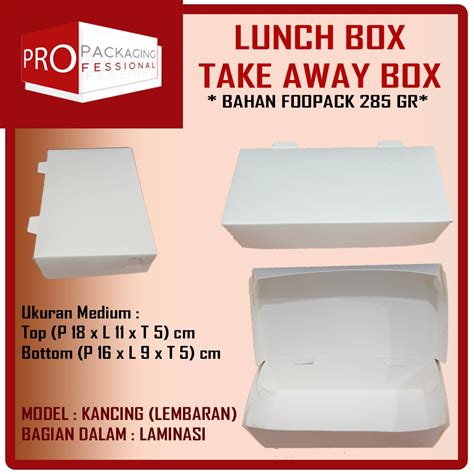 Jual Lunch Box Takeaway Box Dus Nasi Dus Takeaway Kotak Makan