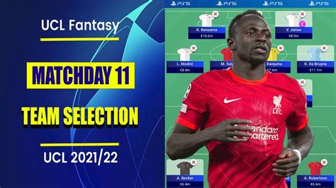 Ucl Fantasy Matchday Team Selection Rank Champions League