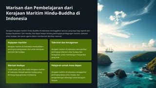 Kerajaan Kerajaan Maritim Hindu Buddha Di Indonesia Pptx