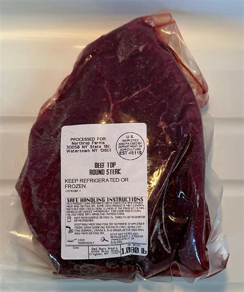 Beef Top Round Steak Northrop Farms