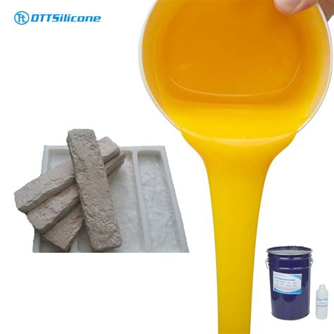 RTV Silicon 35A Shore Fast Curing Liquid Silicone For Concrete Stone