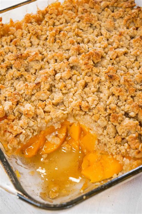 Peach Crumble This Is Not Diet Food