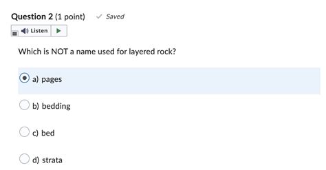 Solved Question 2 1 Point Saved Listen Which Is Not A