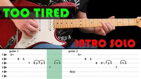 Too Tired Guitar Lesson Intro Solo With Tabs Fast And Slow Gary Moore