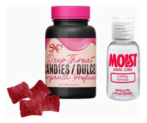 Lubricante Moist Anal Lube Dulces Deep Throat Oral Meses sin interés